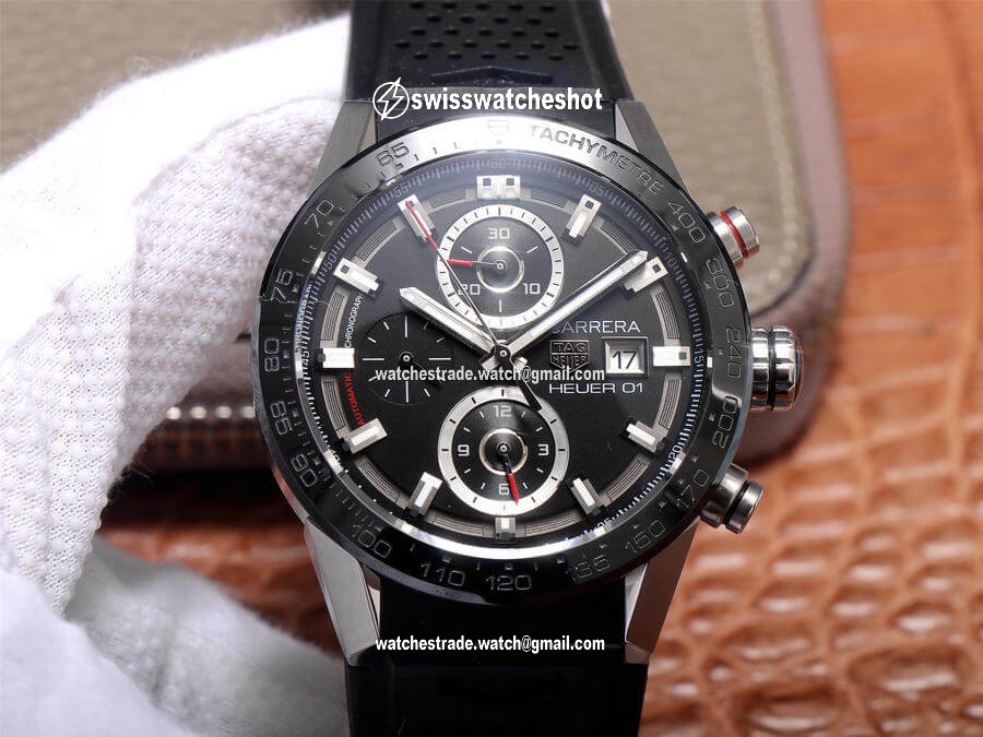TAG Heuer Carrera CAR201Z.FT6046 XF Factory Black Dial TAG Heuer Carrera CAR201Z.FT6046 XF Factory Black Dial