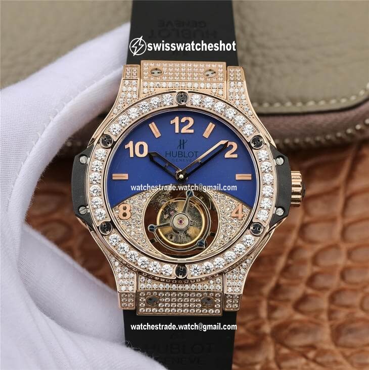 Hublot Big Bang Tourbillon Rose Gold Diamond Dial Hublot Big Bang Tourbillon Rose Gold Diamond Dial