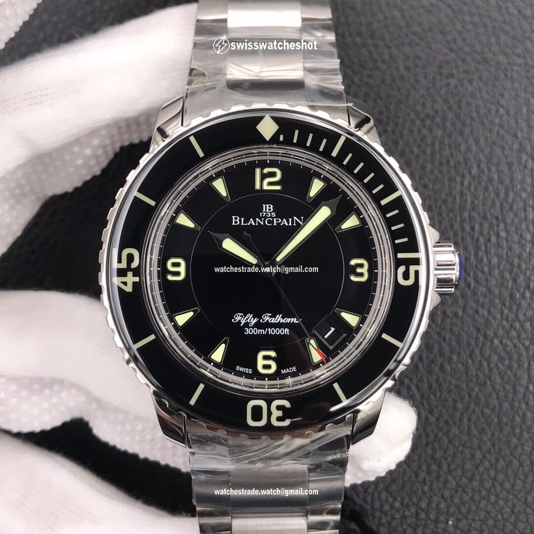 Blancpain Fifty Fathoms 5015 ZF Factory Stainless Steel Black Dial Blancpain Fifty Fathoms 5015 ZF Factory Stainless Steel Black Dial