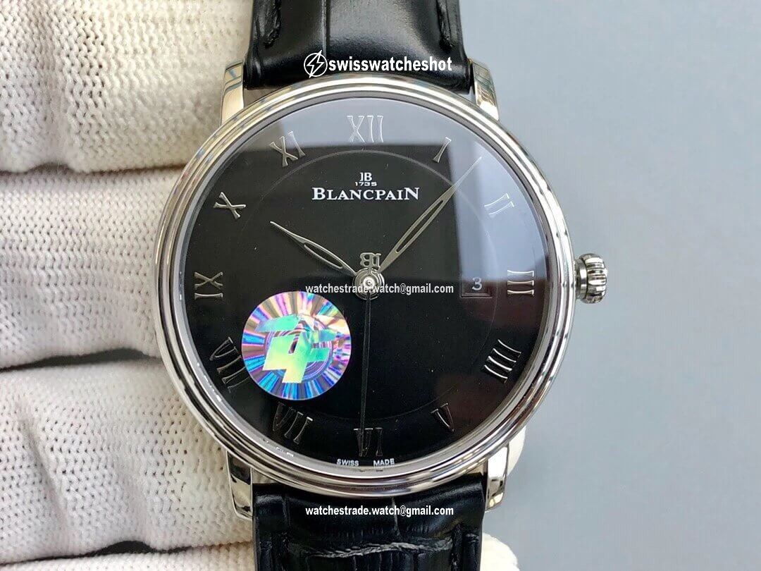 Blancpain Villeret 6551-1127-55B ZF Factory Black Dial Blancpain Villeret 6551-1127-55B ZF Factory Black Dial