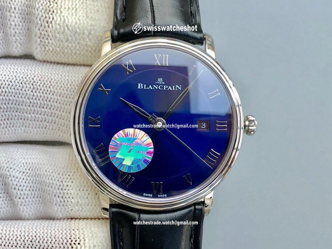 Blancpain Villeret 6551-1127-55B ZF Factory Blue Dial Blancpain Villeret 6551-1127-55B ZF Factory Blue Dial