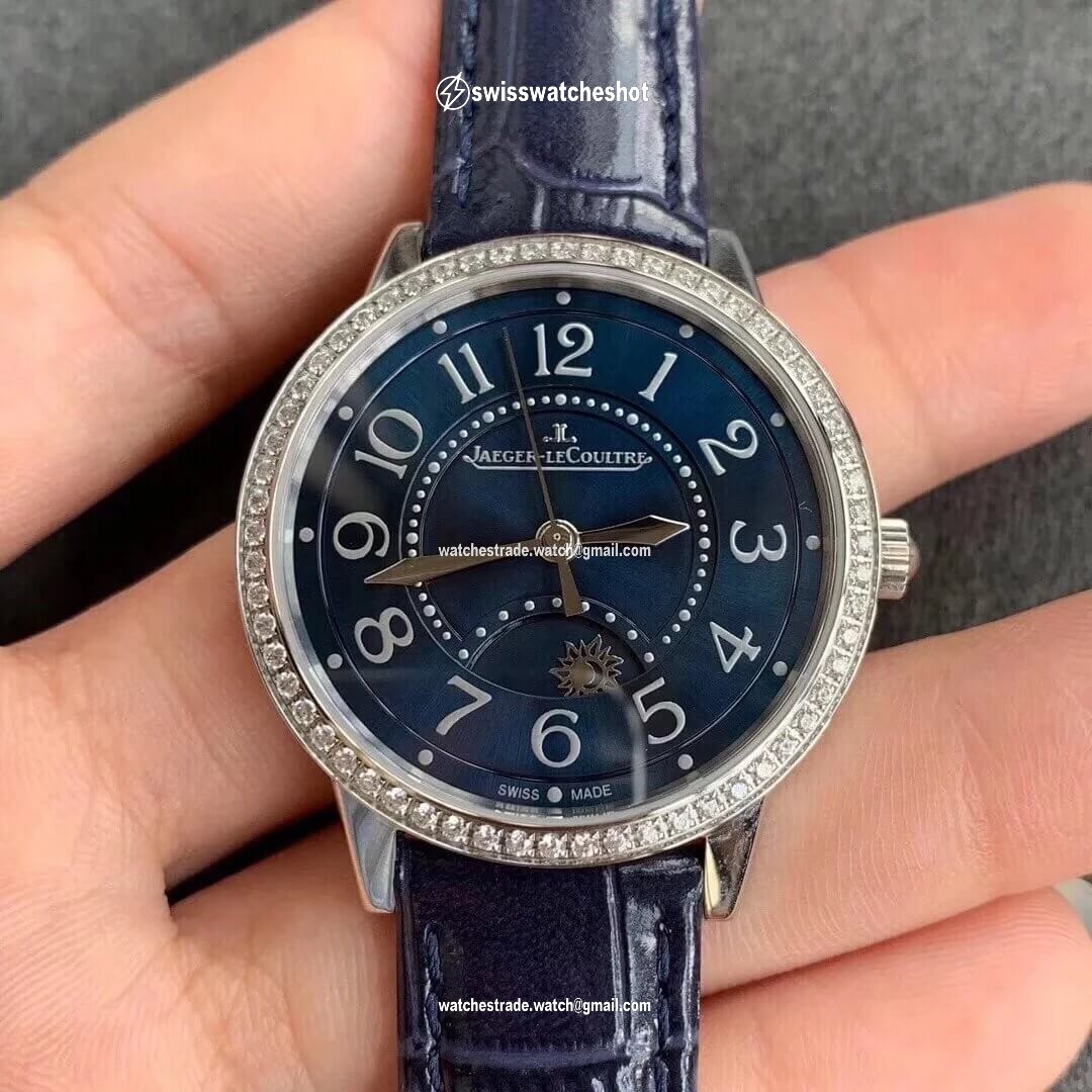 Jaeger LeCoultre Rendez Vous 3448480 ZF Factory Diamond Blue Dial Jaeger LeCoultre Rendez Vous 3448480 ZF Factory Diamond Blue Dial