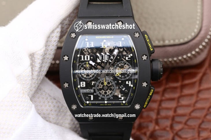 Richard Mille RM-011 KV Factory Carbon Fiber Black Strap Richard Mille RM-011 KV Factory Carbon Fiber Black Strap