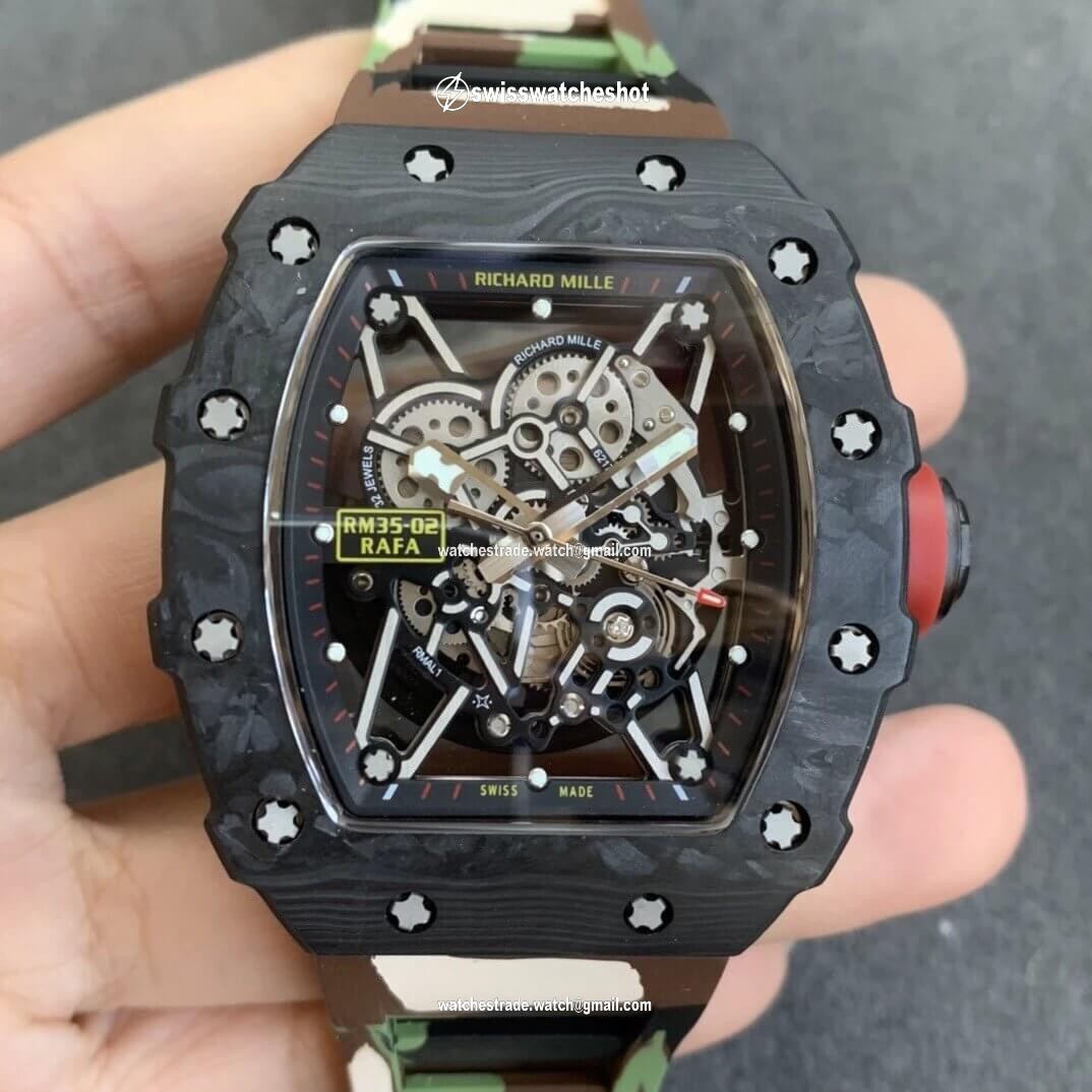 Richard Mille RM35-02 KV Factory V3 Carbon Fiber Camouflage Strap Richard Mille RM35-02 KV Factory V3 Carbon Fiber Camouflage Strap