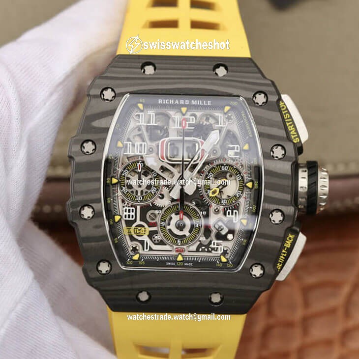 Richard Mille RM11-03 KV Factory Carbon Fiber Case Richard Mille RM11-03 KV Factory Carbon Fiber Case