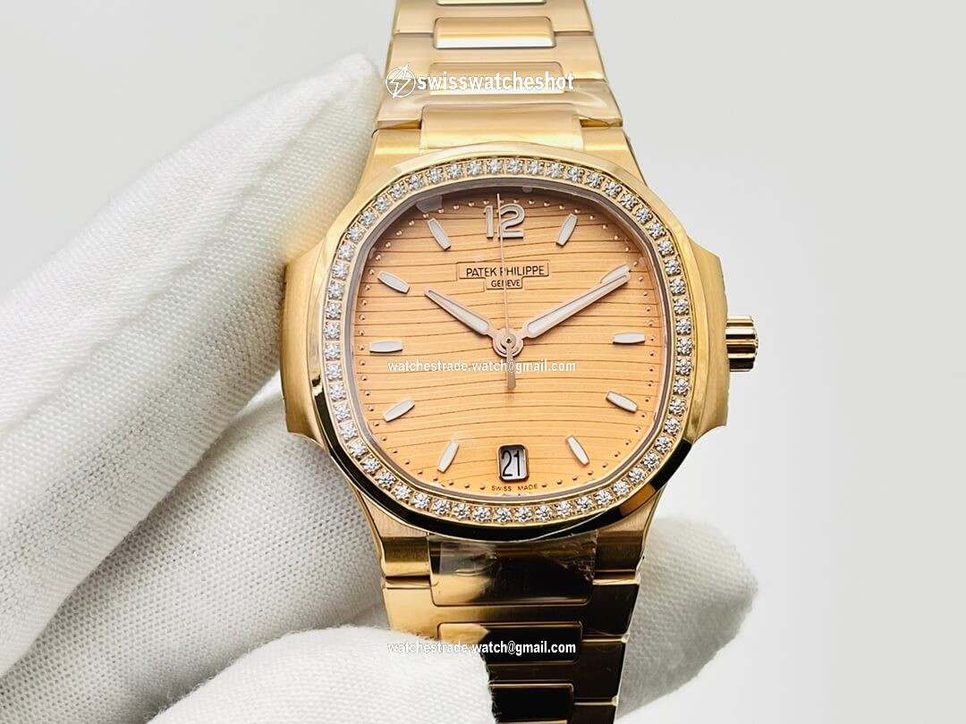 Patek Philippe Nautilus Ladies 7118/1200R-010 3K Factory Gold Dial Patek Philippe Nautilus Ladies 7118/1200R-010 3K Factory Gold Dial