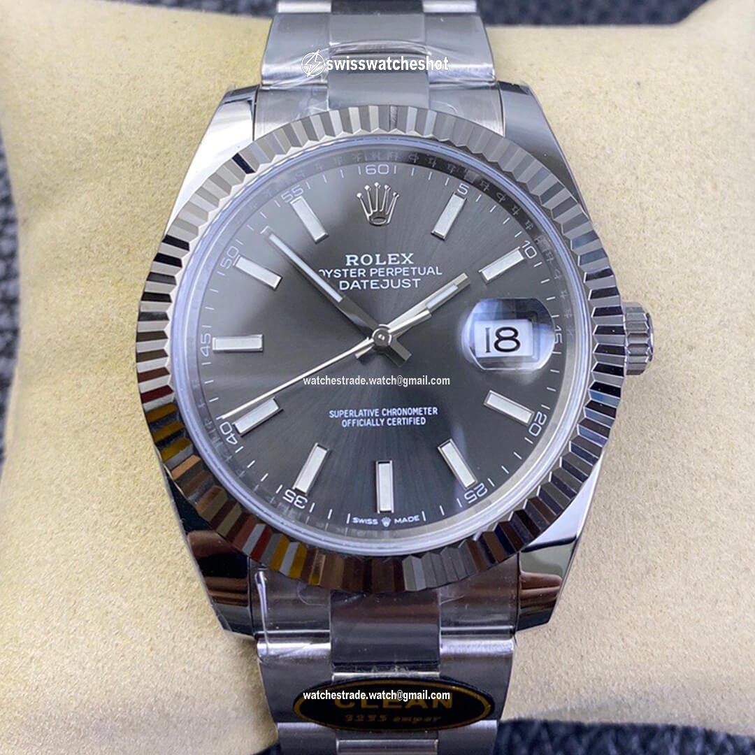 Rolex Datejust M126334-0013 Clean Factory Grey Dial Rolex Datejust M126334-0013 Clean Factory Grey Dial