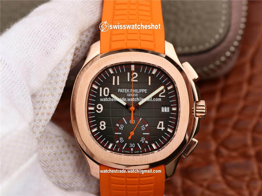 Patek Philippe Aquanaut 5968A-001 Orange Strap Patek Philippe Aquanaut 5968A-001 Orange Strap