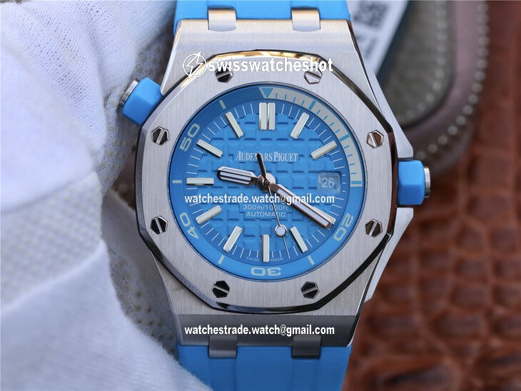Audemars Piguet Royal Oak Offshore Diver 15710ST.OO.A032CA.01 JF Factory Blue Dial Audemars Piguet Royal Oak Offshore Diver 15710ST.OO.A032CA.01 JF Factory Blue Dial