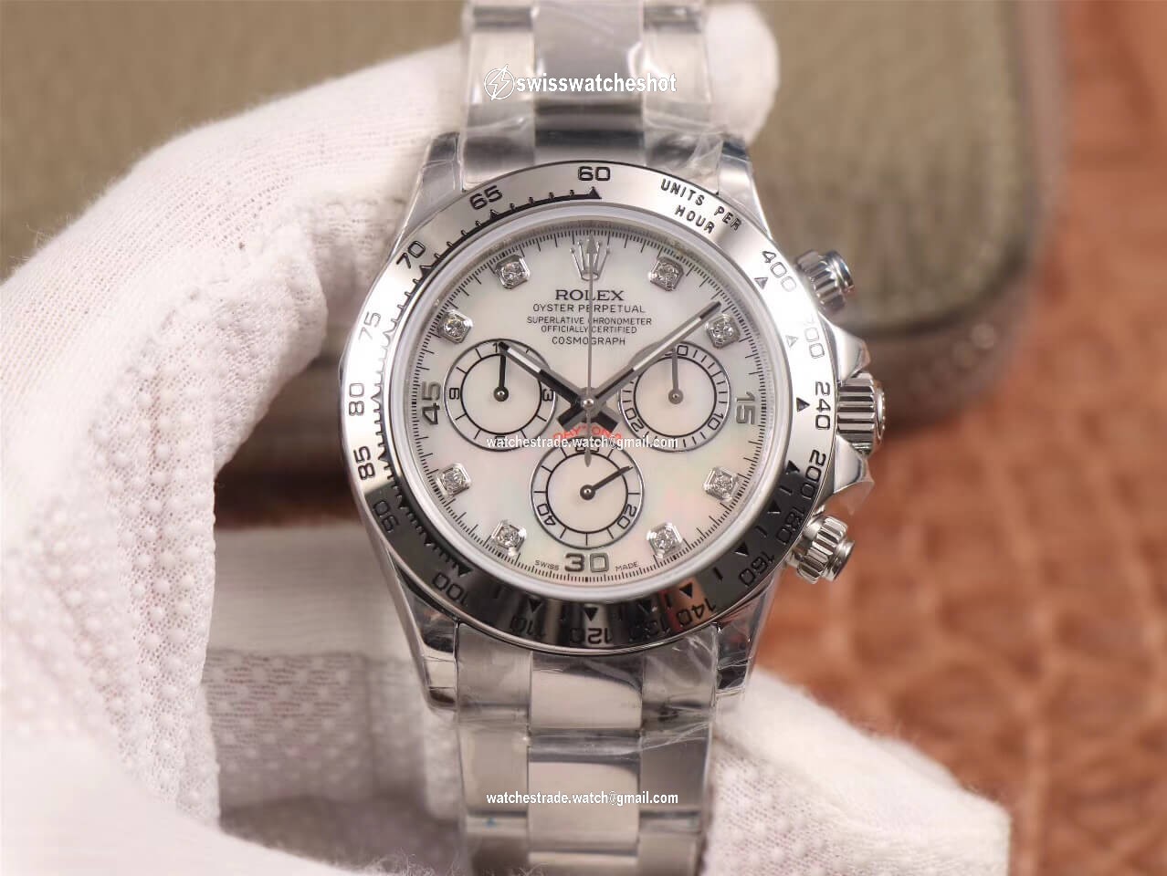 Rolex Daytona Cosmograph 116520-78590 JH Factory Diamond Dial Rolex Daytona Cosmograph 116520-78590 JH Factory Diamond Dial