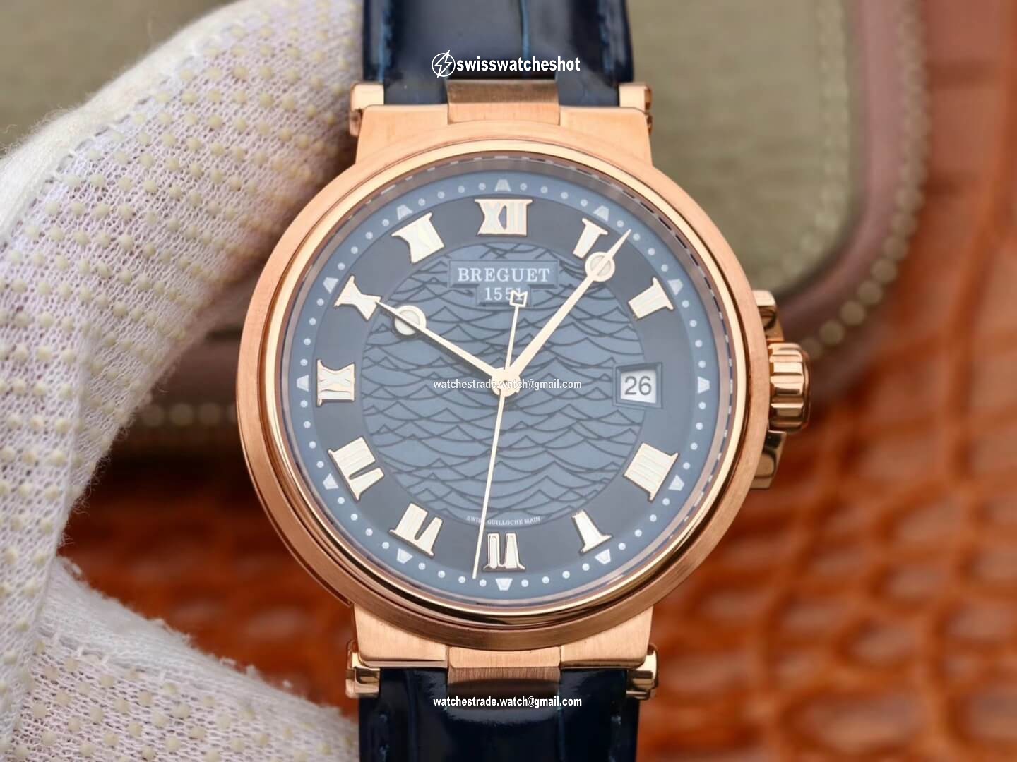 Breguet Marine 5517 V9 Factory Rose Gold Blue Dial Breguet Marine 5517 V9 Factory Rose Gold Blue Dial