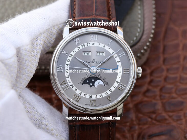 Blancpain Villeret 6654-1113-55B OM Factory V2 Grey Dial Blancpain Villeret 6654-1113-55B OM Factory V2 Grey Dial