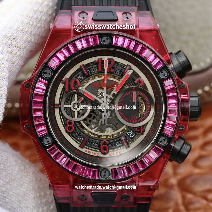 Hublot Big Bang 411.JX.4802.RT Red Case Black Strap Hublot Big Bang 411.JX.4802.RT Red Case Black Strap