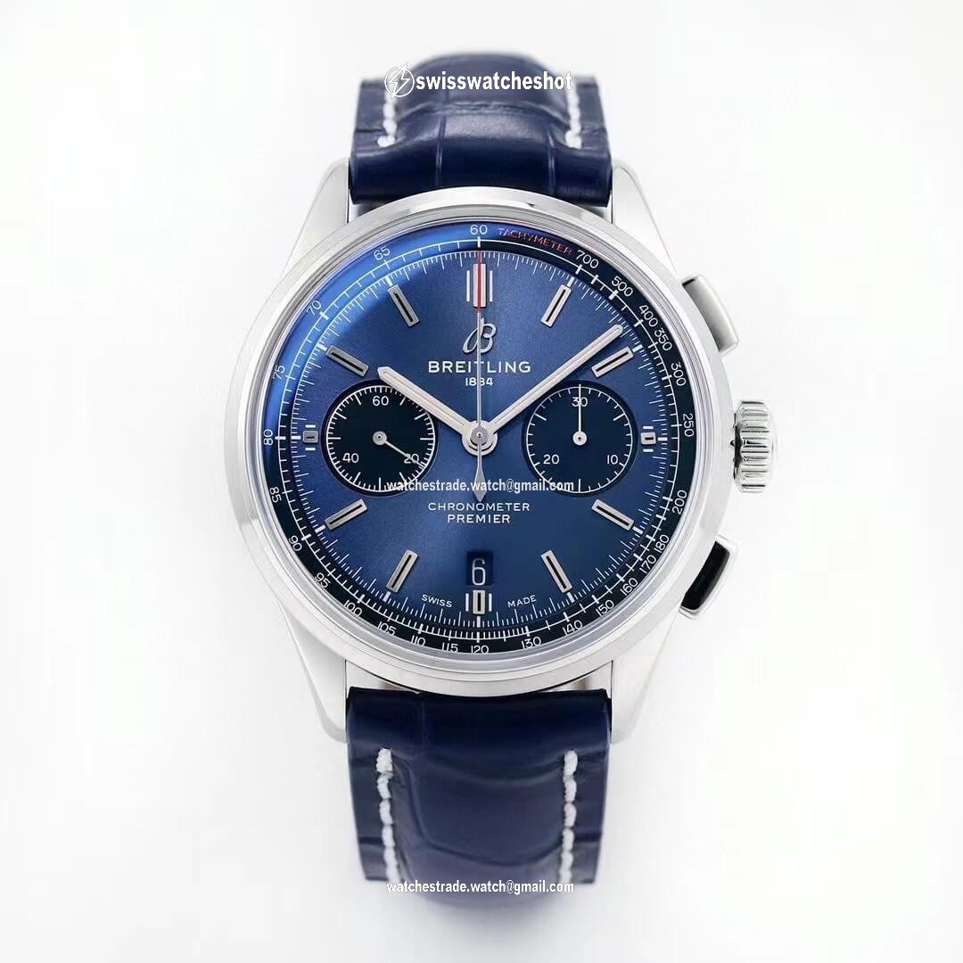 Breitling Premier B01 Chronograph AB0118221C1A1 GF Factory V2 Blue Dial Breitling Premier B01 Chronograph AB0118221C1A1 GF Factory V2 Blue Dial
