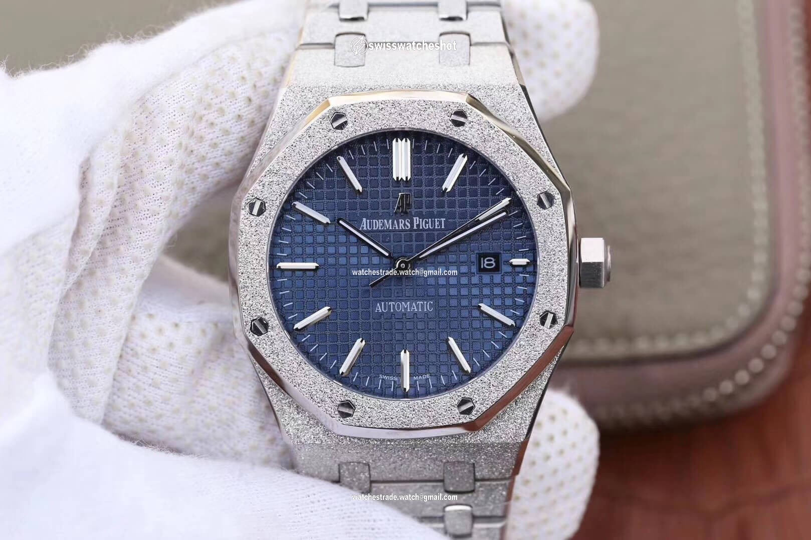 Audemars Piguet Royal Oak 15454BC.GG.1259BC.01 JH Factory Blue Dial Audemars Piguet Royal Oak 15454BC.GG.1259BC.01 JH Factory Blue Dial
