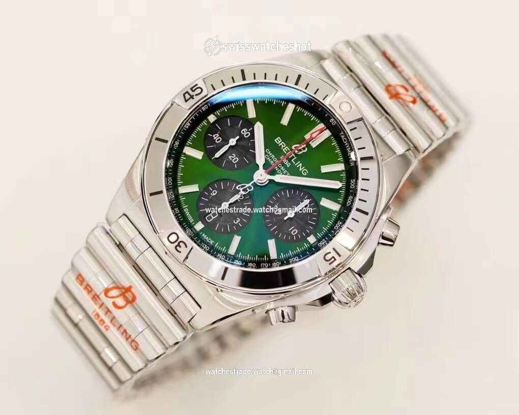 Breitling Chronomat AB01343A1L1A1 GF Factory Green Dial Breitling Chronomat AB01343A1L1A1 GF Factory Green Dial