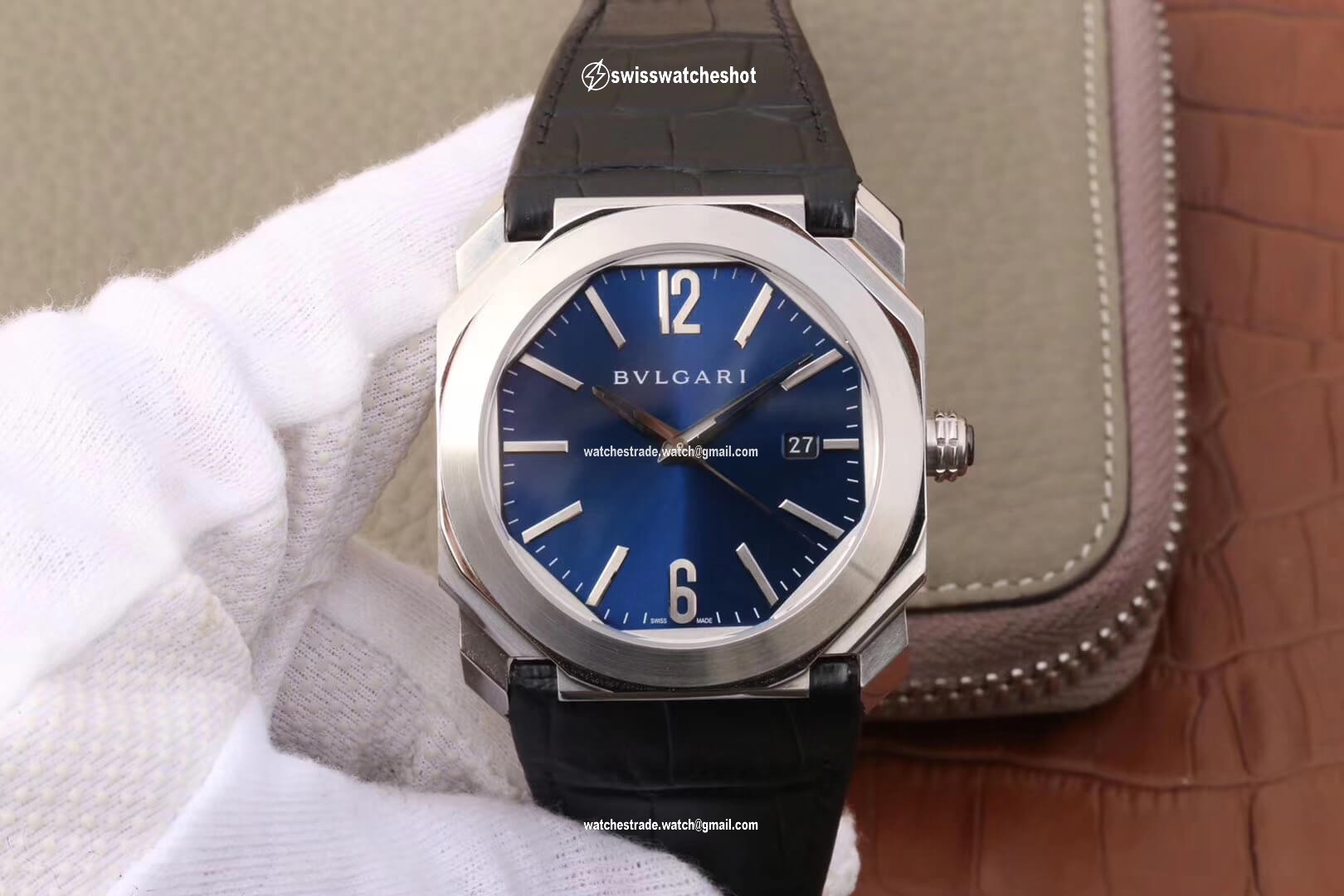 Bvlgari Octo 102429 BGO38C3SLD Dark Blue Dial Bvlgari Octo 102429 BGO38C3SLD Dark Blue Dial