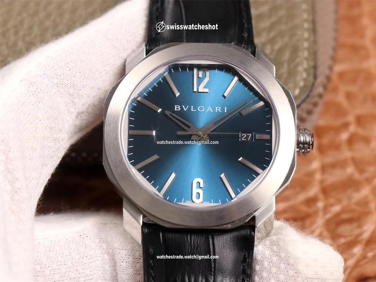 Bvlgari Octo 102429 BV Factory Light Blue Dial Bvlgari Octo 102429 BV Factory Light Blue Dial