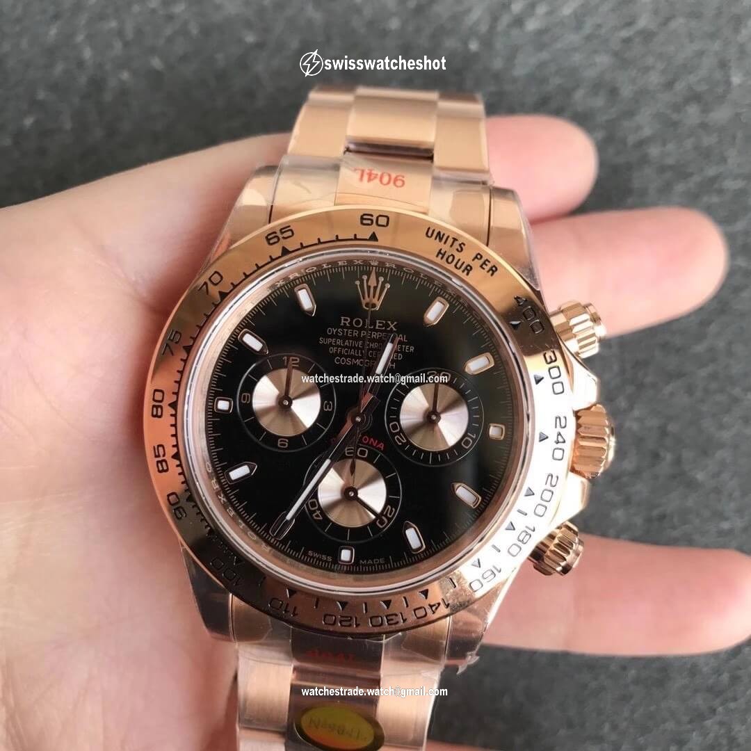 Rolex Daytona m116505-0008 Noob Factory Black Dial Rolex Daytona m116505-0008 Noob Factory Black Dial
