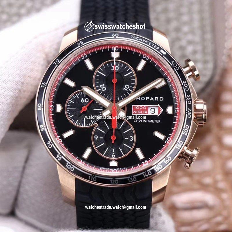 Chopard Classic Racing Mille Miglia GTS Chronograph 161293-5001 V7 Factory Black Dial Chopard Classic Racing Mille Miglia GTS Chronograph 161293-5001 V7 Factory Black Dial