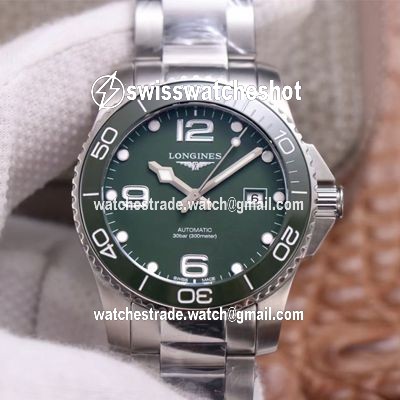 Longines Hydroconquest L3.781.4.06.6 ZF Factory Green Dial Longines Hydroconquest L3.781.4.06.6 ZF Factory Green Dial