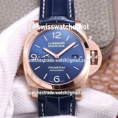 Panerai Luminor Marina Goldtech PAM01112 VS Factory Blue Dial Panerai Luminor Marina Goldtech PAM01112 VS Factory Blue Dial