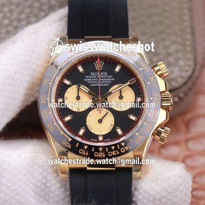 Rolex Daytona M116518LN-0047 Noob Factory Black Dial 4130 Movement Rolex Daytona M116518LN-0047 Noob Factory Black Dial 4130 Movement