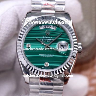 Rolex President Day Date 18038 Malachite Green Diamond Dial Rolex President Day Date 18038 Malachite Green Diamond Dial