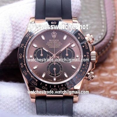Rolex Daytona M116515LN-0041 Noob Factory Chocolate Dial 4130 Movement Rolex Daytona M116515LN-0041 Noob Factory Chocolate Dial 4130 Movement