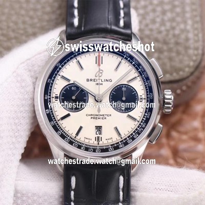 Breitling PREMIER B01 Chronograph AB0118221G1P1 GF Factory Silver Dial Breitling PREMIER B01 Chronograph AB0118221G1P1 GF Factory Silver Dial