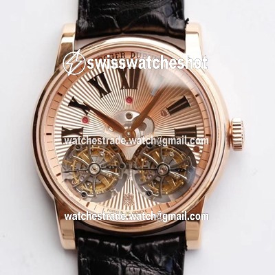 Roger Dubuis Hommage RDDBHO0562 Double Flying tourbillon JB Factory Rose Gold Dial Roger Dubuis Hommage RDDBHO0562 Double Flying tourbillon JB Factory Rose Gold Dial