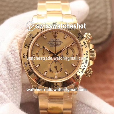 Rolex Daytona Cosmograph M116508-0003 Noob Factory Gold Dial Rolex Daytona Cosmograph M116508-0003 Noob Factory Gold Dial