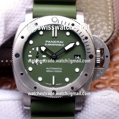 Panerai Submersible Verde Militare PAM1055 VS Factory Matte-Green Dial Panerai Submersible Verde Militare PAM1055 VS Factory Matte-Green Dial