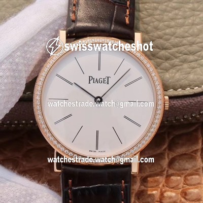 Piaget Altiplano Mecanique P10584 G0A36125 MKS Factory Rose Gold Diamond Bezel Piaget Altiplano Mecanique P10584 G0A36125 MKS Factory Rose Gold Diamond Bezel