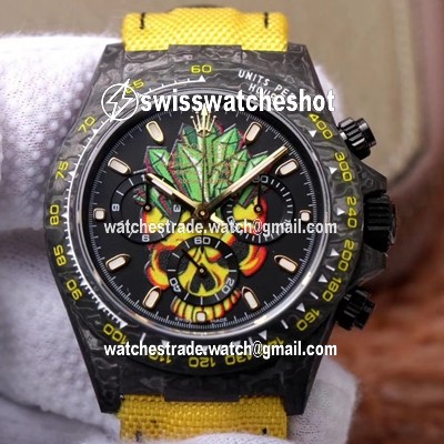 Rolex Daytona Cosmos Chronograph Carbon Fiber Edition Color Skull Dial Rolex Daytona Cosmos Chronograph Carbon Fiber Edition Color Skull Dial