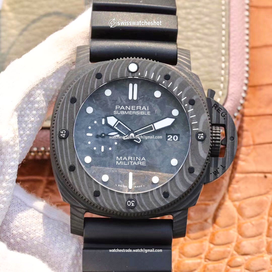 VS Factory Panerai Submersible Marina Militare Carbotech 47MM PAM00979 VS Factory Panerai Submersible Marina Militare Carbotech 47MM PAM00979