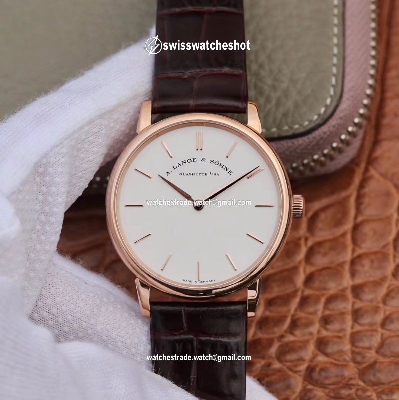 A. Lange & Sohne Saxonia Thin Pink Gold 201.033 SV Factory A. Lange & Sohne Saxonia Thin Pink Gold 201.033 SV Factory