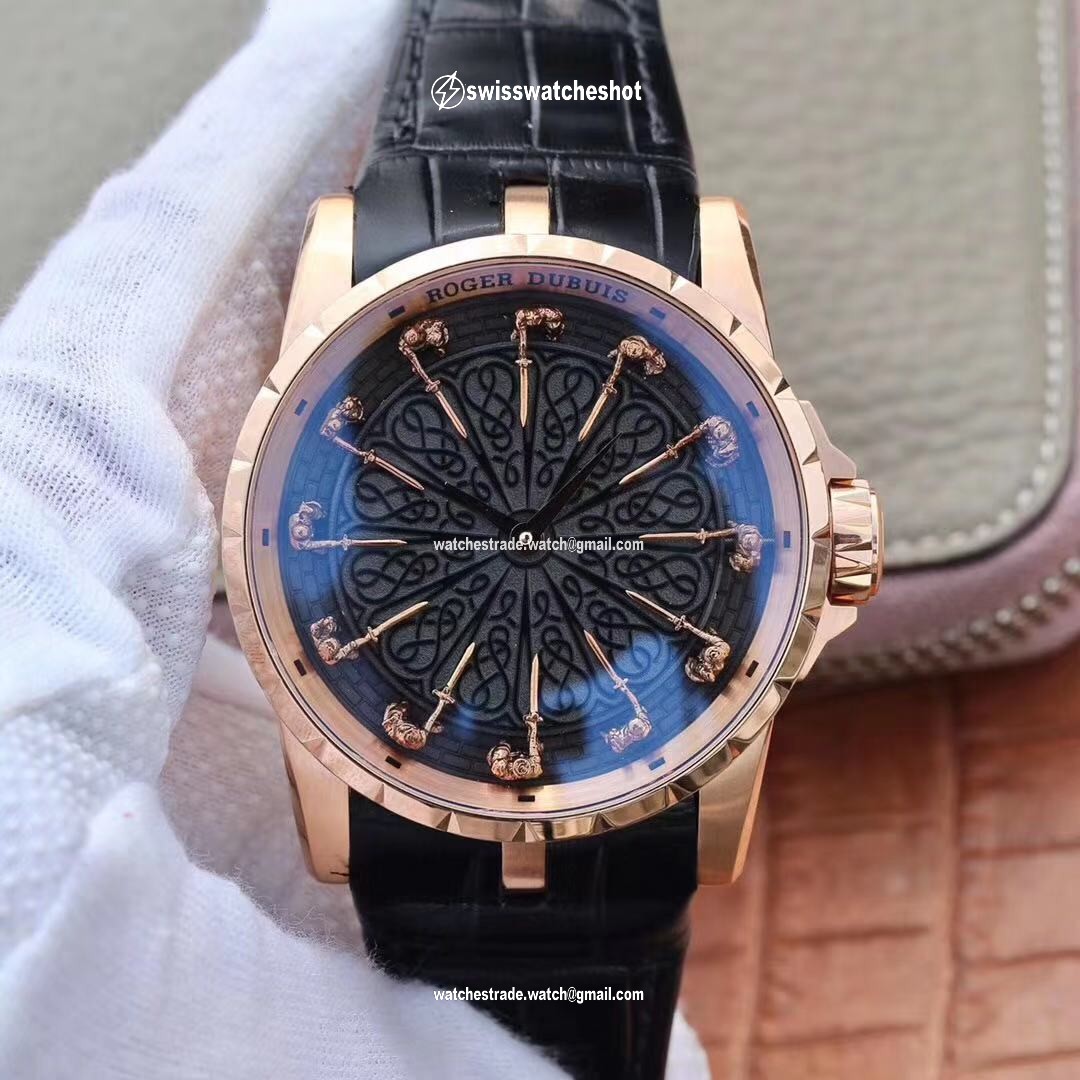 ZF Factory Roger Dubuis Excalibur Knights Of The Round Table II RDDBEX0511 Rose Gold ZF Factory Roger Dubuis Excalibur Knights Of The Round Table II RDDBEX0511 Rose Gold