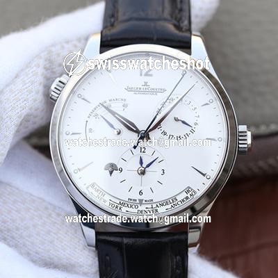 Jaeger-LeCoultre Master Geographic Steel 1428421 Silver Dial Jaeger-LeCoultre Master Geographic Steel 1428421 Silver Dial
