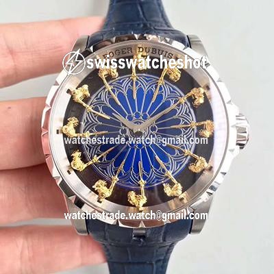 Roger Dubuis Excalibur Knights Of The Round Table II RDDBEX0495 Blue Dial Roger Dubuis Excalibur Knights Of The Round Table II RDDBEX0495 Blue Dial