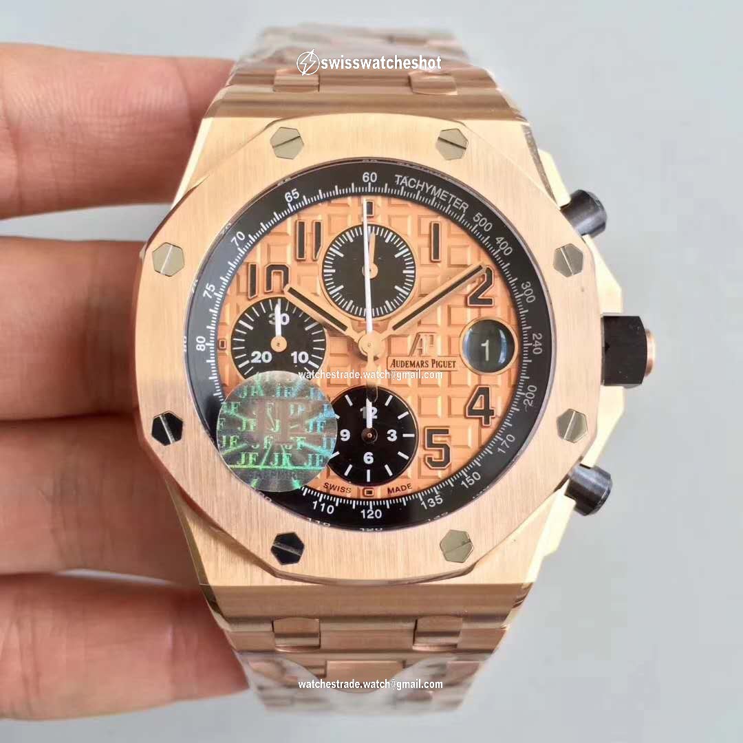 Audemars Piguet Royal Oak Offshore 26470OR.OO.1000OR.01 JF Factory V2 Gold Dial Audemars Piguet Royal Oak Offshore 26470OR.OO.1000OR.01 JF Factory V2 Gold Dial