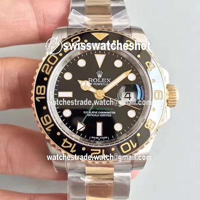 Rolex GMT-Master II 116713LN Noob Factory V9 Rose Gold Bezel Rolex GMT-Master II 116713LN Noob Factory V9 Rose Gold Bezel