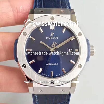 Hublot Classic Fusion Titanium Blue 511.NX.7170.LR JJ Factory Blue Dial Hublot Classic Fusion Titanium Blue 511.NX.7170.LR JJ Factory Blue Dial
