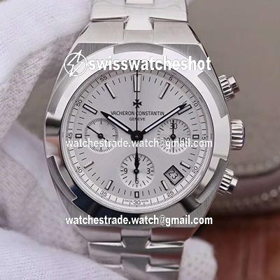 Vacheron Constantin Overseas Chronograph 5500V/110A-B075 8F Factory Silver Dial Vacheron Constantin Overseas Chronograph 5500V/110A-B075 8F Factory Silver Dial