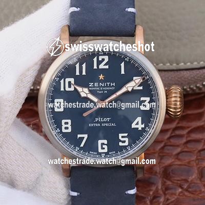 Zenith Pilot Type 20 Extra Special 29.2430.679.21.C753 XF Factory Blue Dial Zenith Pilot Type 20 Extra Special 29.2430.679.21.C753 XF Factory Blue Dial