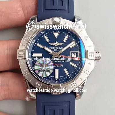 Breitling Avenger II GMT A3239011/BC35/170A GF Factory Blue Dial Breitling Avenger II GMT A3239011/BC35/170A GF Factory Blue Dial