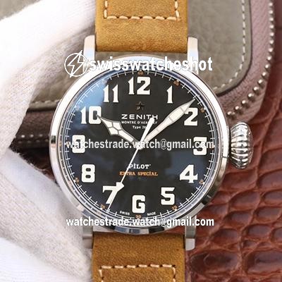 Zenith Pilot Type 20 Extra Special 03.2430.3000.21.C738 XF Factory Black Dial Zenith Pilot Type 20 Extra Special 03.2430.3000.21.C738 XF Factory Black Dial
