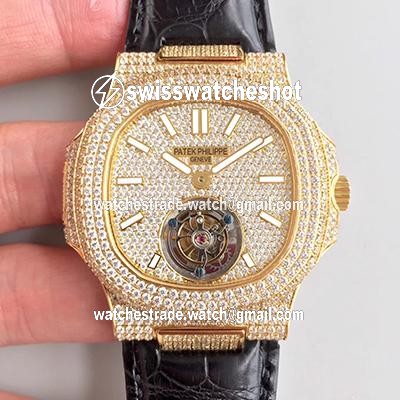 Patek Philippe Nautilus Jumbo 5711 Diamond Dial Tourbillon R8 Factory Patek Philippe Nautilus Jumbo 5711 Diamond Dial Tourbillon R8 Factory
