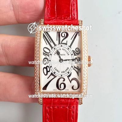 Franck Muller Ladies Long Island 1952 952 QZ D CD GF Factory Silver Dial Franck Muller Ladies Long Island 1952 952 QZ D CD GF Factory Silver Dial