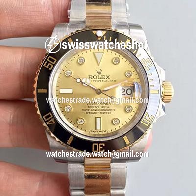 Rolex Submariner Date 116613LN 2018 Noob Factory V8 Champagne Dial Rolex Submariner Date 116613LN 2018 Noob Factory V8 Champagne Dial